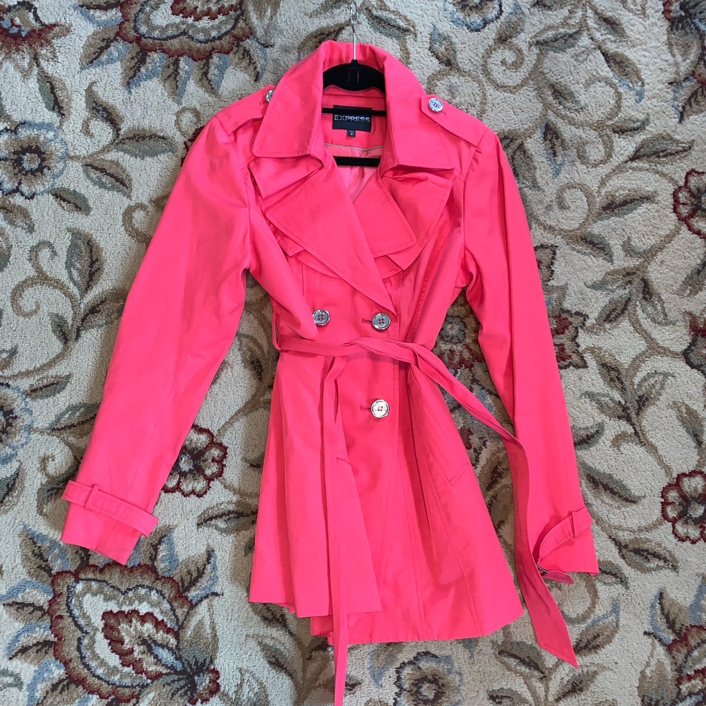 Pink Trench Coat- Express